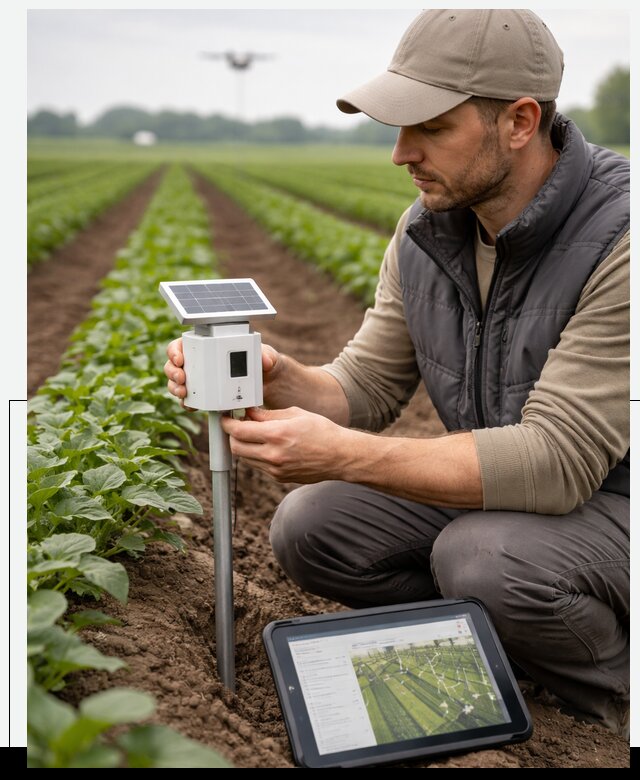 IoT мониторинг сельскохозяйственных полей и контроля в Малоярославце